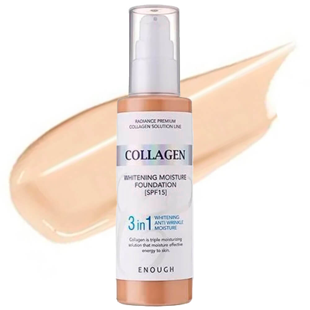 Face makeup, Makeup, BB cream, სახის მაკიაჟი, კოსმეტიკა, ბბ კრემი, Enough, Enough Collagen Moisture Foundation, Beauty Bar, Korean Cosmetics, ბიუთი ბარი, კორეული კოსმეტიკა, Enough კოლაგენის დამატენიანებელი ტონალური