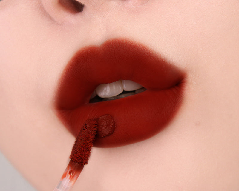 Lip makeup, Makeup, Lip tint, ტუჩის მაკიაჟი, კოსმეტიკა, ტინტი, Black Rouge, Black Rouge Air Fit Velvet Tint 7, Beauty Bar, Korean Cosmetics, ბიუთი ბარი, კორეული კოსმეტიკა