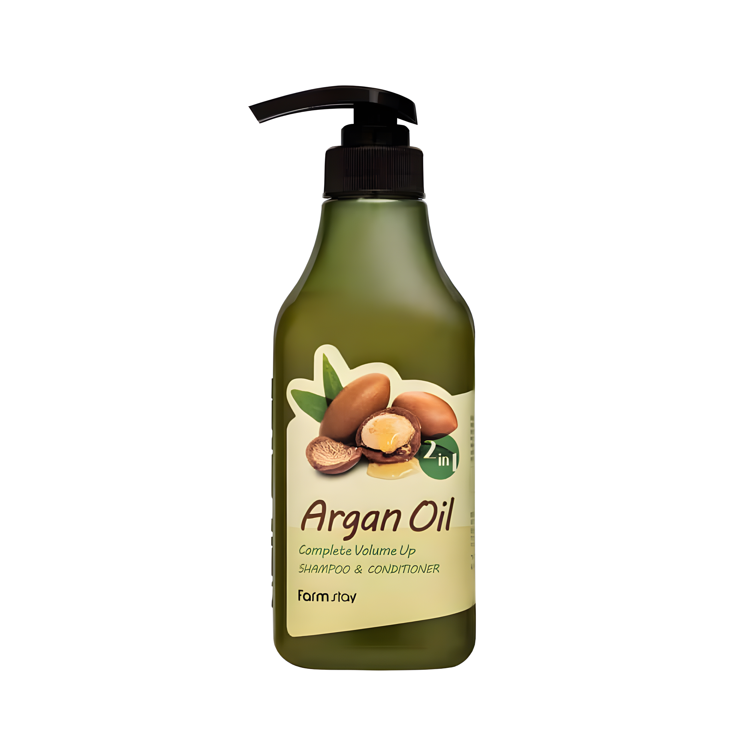 Shampoo, Hair care, Dry & Damaged Hair, Lack of Volume, შამპუნი, თმის მოვლა, მშრალი და დაზიანებული თმა, დავარდნილი თმა, Farmstay, Farmstay Argan Oil Complete Volume Up Shampoo And Conditioner, Beauty Bar, Korean Cosmetics, ბიუთი ბარი, კორეული კოსმეტიკა, Farmstay არგანის ზეთის მოცულობის შამპუნი და კონდიციონერი