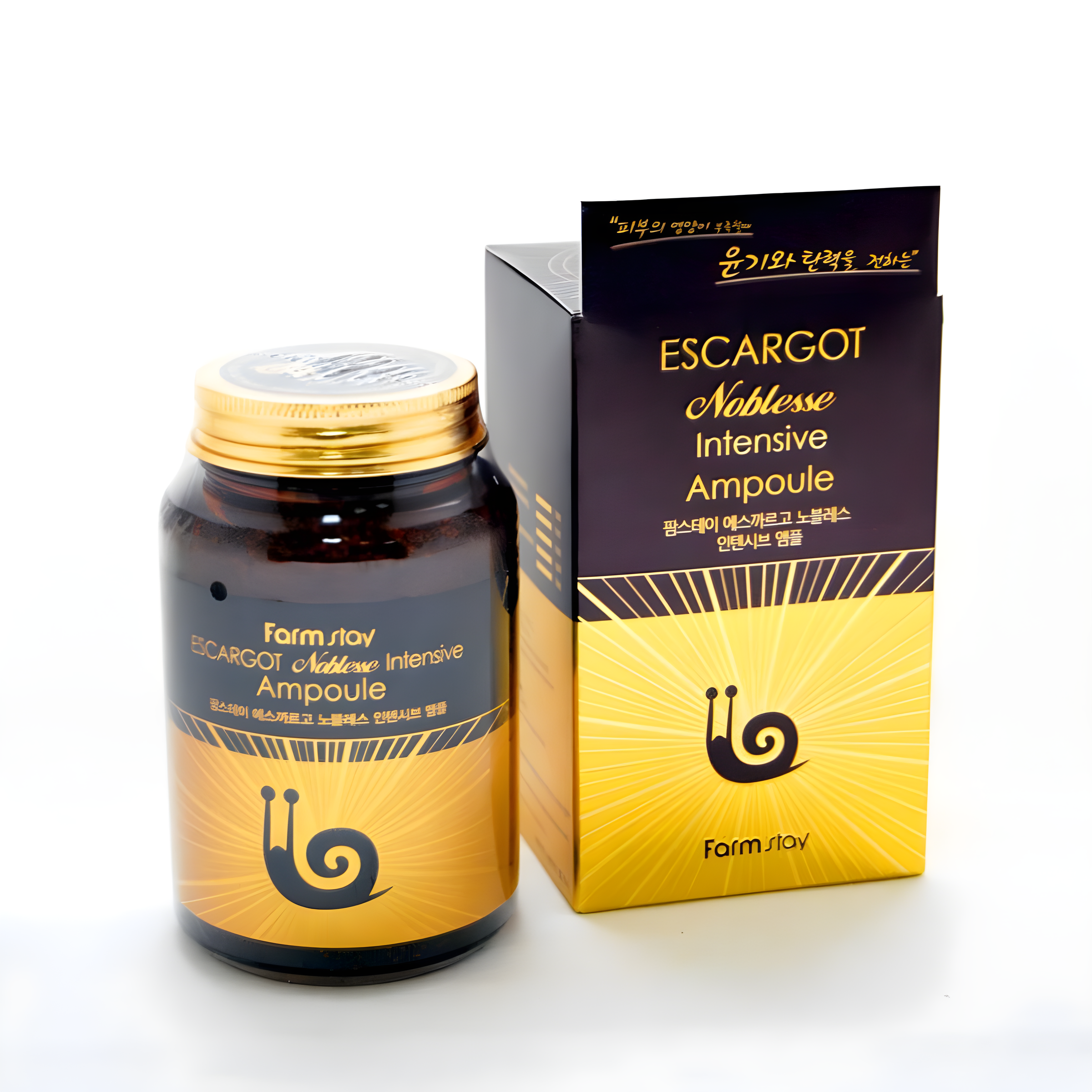Serum, Face care, Anti-age, შრატი, სახის მოვლა, ასაკობრივი, Farmstay, Farmstay Escargot All-In-One Ampoule, Beauty Bar, Korean Cosmetics, ბიუთი ბარი, კორეული კოსმეტიკა, Farmstay სამეფო ლოკოკინას ყოველდღიური ამპულა