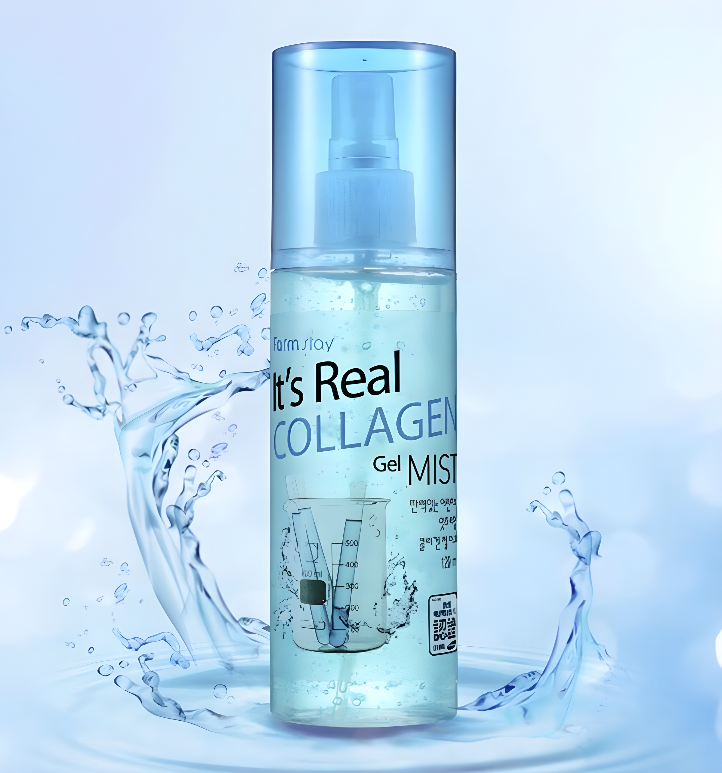 Mist, Face care, Hydration/Moisturization, მისტი, სახის მოვლა, დატენიანება, Farmstay, Farmstay It's Real Collagen Gel Mist, Beauty Bar, Korean Cosmetics, ბიუთი ბარი, კორეული კოსმეტიკა, Farmstay კოლაგენის გელ-მისტი