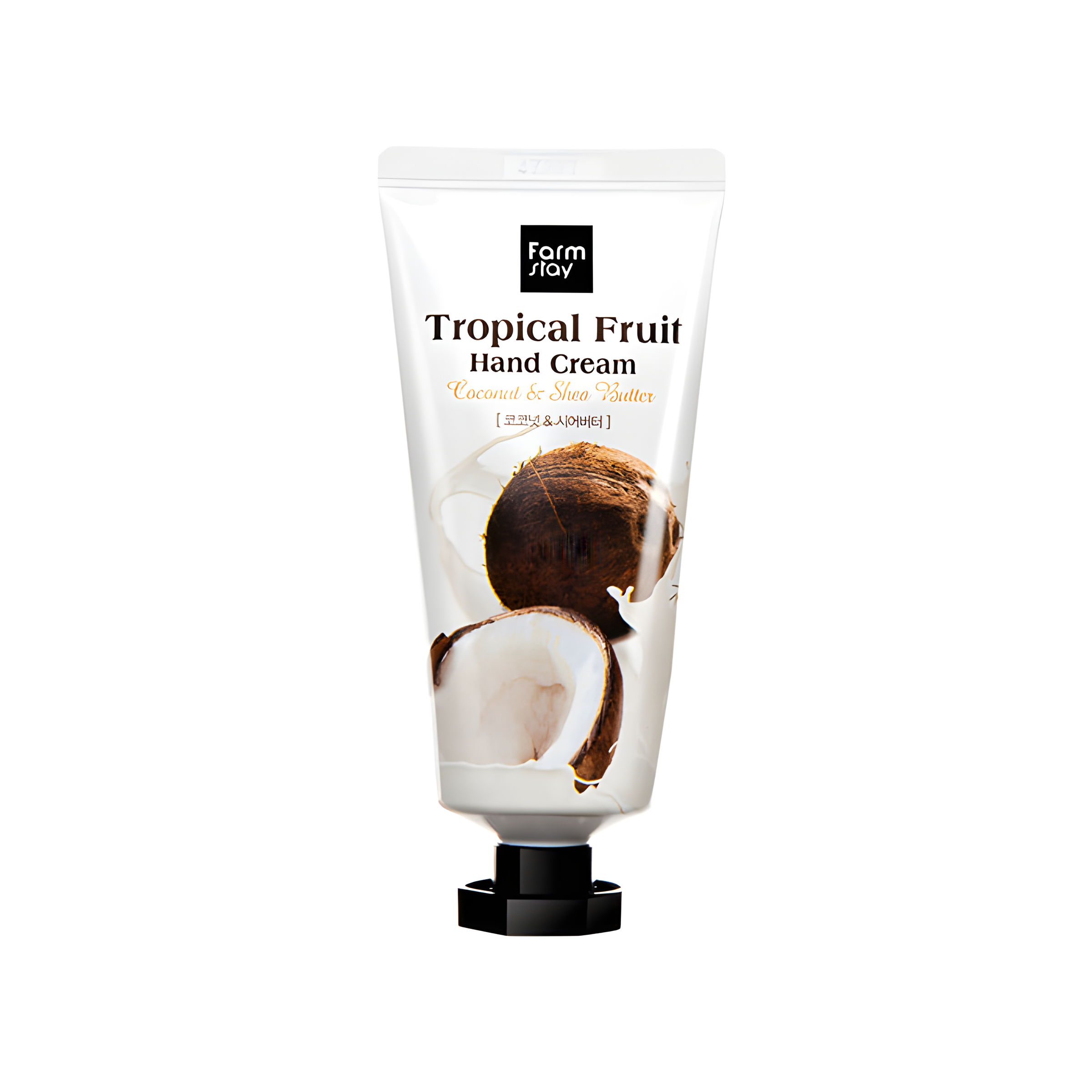 Hand care, Body care, Hydration/Moisturization, Skin elasticity and barrier, ხელის მოვლა, სხეულის მოვლა, დატენიანება, ელასტიურობა და ბარიერი, Farmstay, Farmstay Tropical Fruit Hand Cream Coconut And Shea Butter, Beauty Bar, Korean Cosmetics, ბიუთი ბარი, კორეული კოსმეტიკა, Farmstay ტროპიკული ხილის ხელის კრემი ქოქსი და შიის კარაქით