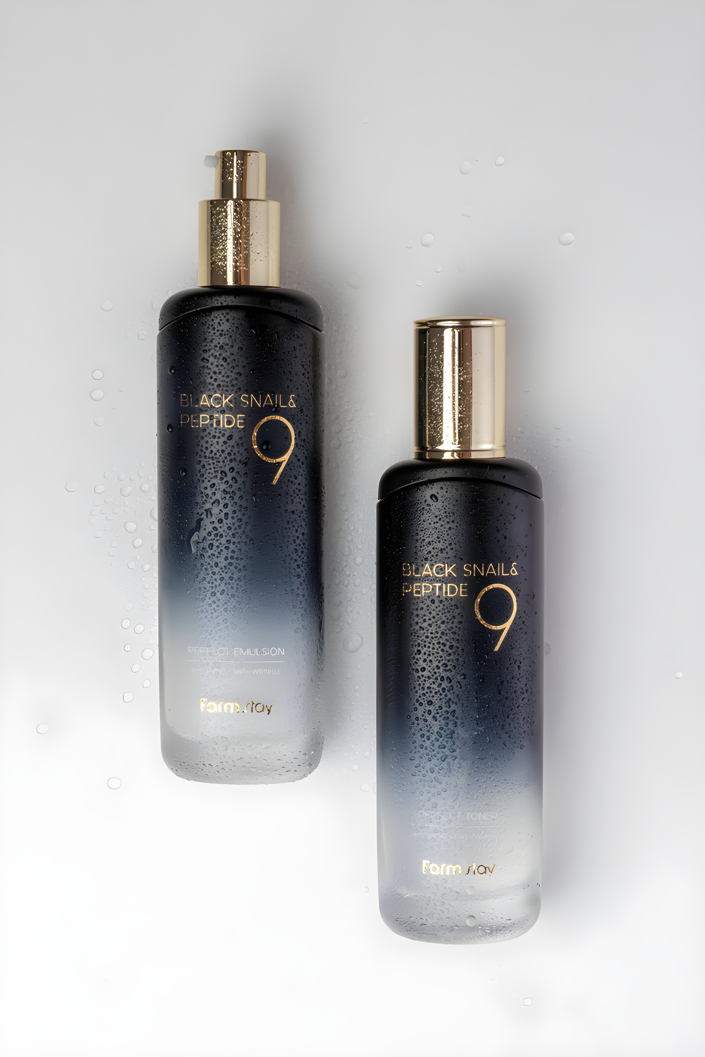 Toner, Face care, Pigmenation/brightening/post-acne, Skin elasticity and barrier, ტონერი, სახის მოვლა, პიგმენაცია/პოსტ-აკნე, ელასტიურობა და ბარიერი, Farmstay, Farmstay Black Snail And Peptide9 Perfect Toner, Beauty Bar, Korean Cosmetics, ბიუთი ბარი, კორეული კოსმეტიკა, Farmstay შავი ლოკოკინას და 9 პეპტიდის ტონერი