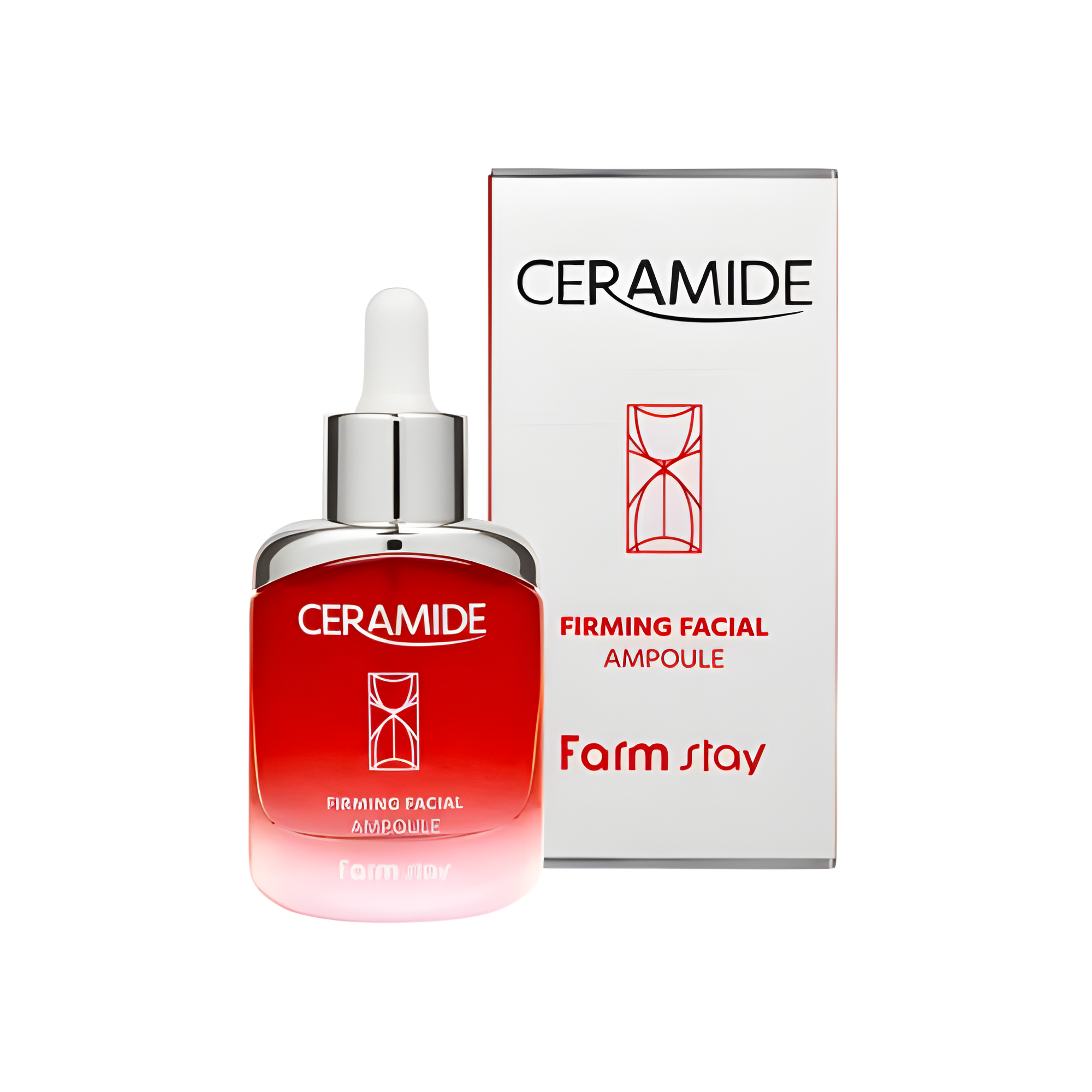 Serum, Face care, Anti-age, Hydration/Moisturization, შრატი, სახის მოვლა, ასაკობრივი, დატენიანება, Farmstay, Farmstay Ceramide Firming Facial Ampoule, Beauty Bar, Korean Cosmetics, ბიუთი ბარი, კორეული კოსმეტიკა, Farmstay კერამიდების სახის გამამკვრივებელი ამპულა