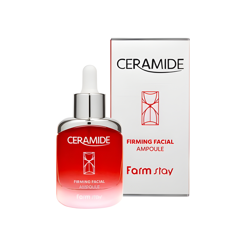 Serum, Face care, Anti-age, Hydration/Moisturization, შრატი, სახის მოვლა, ასაკობრივი, დატენიანება, Farmstay, Farmstay Ceramide Firming Facial Ampoule, Beauty Bar, Korean Cosmetics, ბიუთი ბარი, კორეული კოსმეტიკა, Farmstay კერამიდების სახის გამამკვრივებელი ამპულა