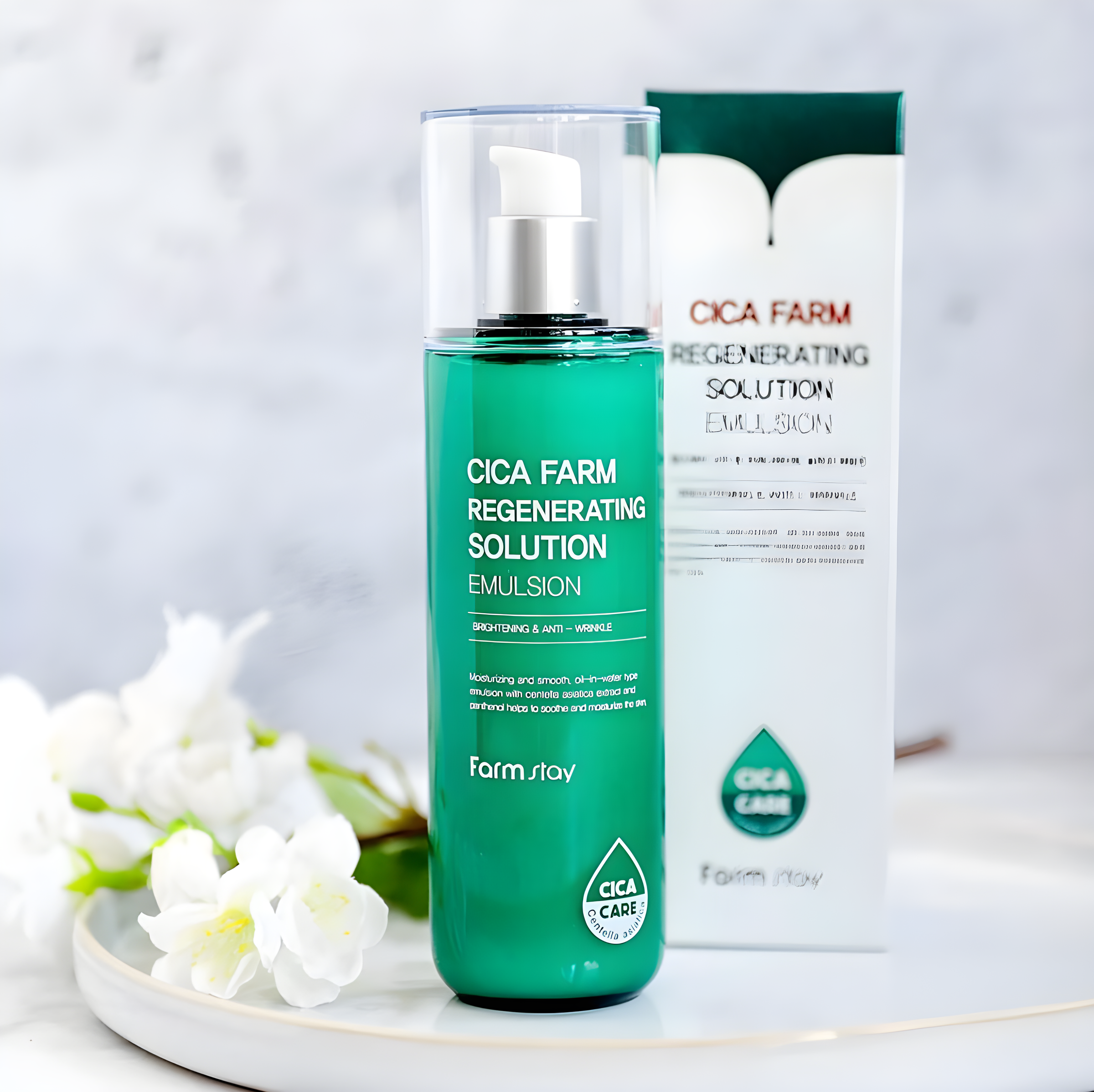 Emulsion, Face care, Hydration/Moisturization, Acne/pores/sebum, Pigmenation/brightening/post-acne, แแแฃแแกแแ, แกแแฎแแก แแแแแ, แแแขแแแแแแแแ, แแแแ/แคแแ แแแ/แกแแแฃแแ, แแแแแแแแชแแ/แแแกแข-แแแแ, Farmstay, Farmstay Cica Farm Regenerating Solution Emulsion, Beauty Bar, Korean Cosmetics, แแแฃแแ แแแ แ, แแแ แแฃแแ แแแกแแแขแแแ, Farmstay แชแแแขแแแแก แแฆแแแแแแ แแแฃแแกแแ