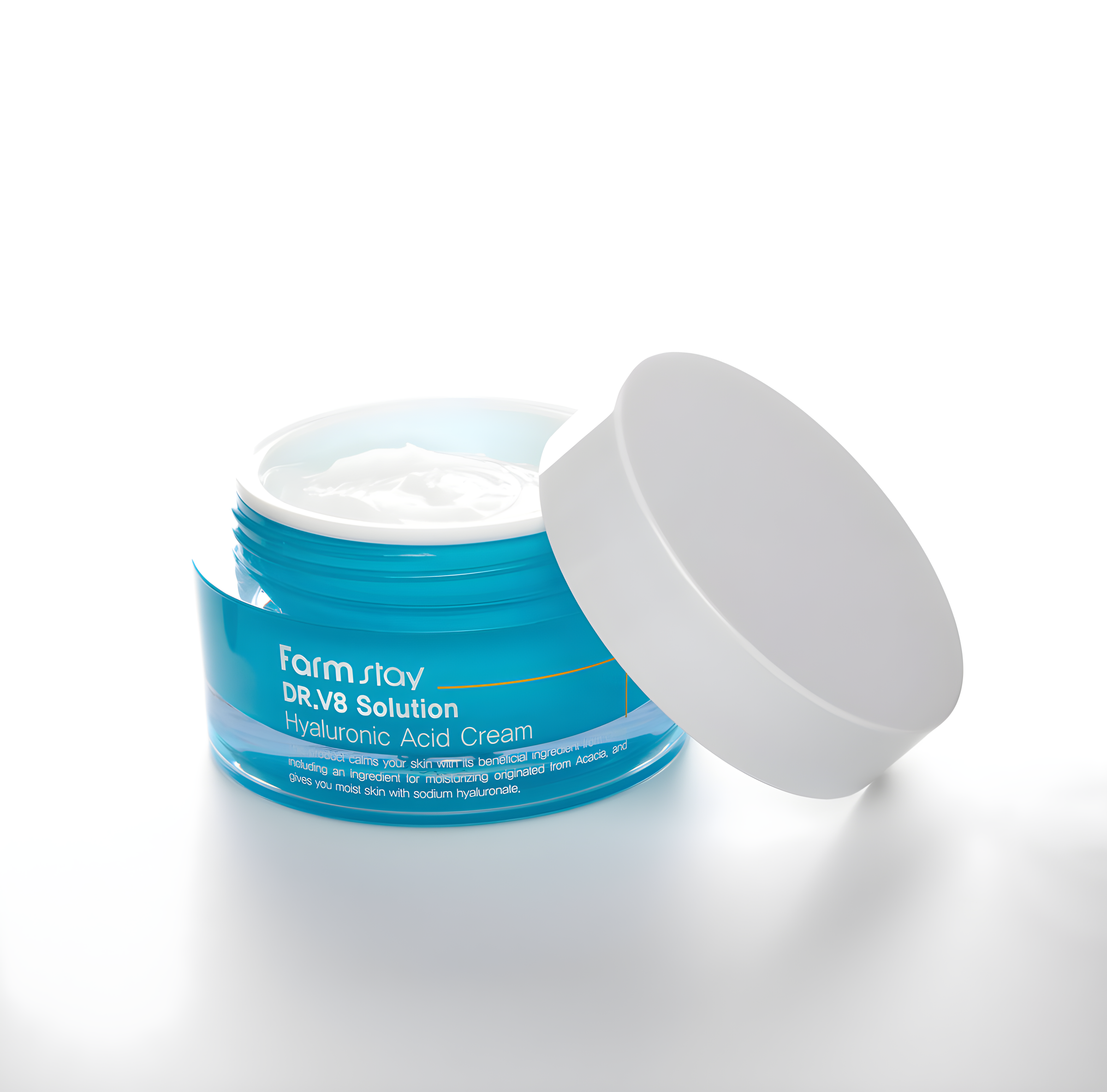 Face cream, Face care, Anti-age, Hydration/Moisturization, სახის კრემი, სახის მოვლა, ასაკობრივი, დატენიანება, Farmstay, Farmstay Dr-V8 Solution Cream Hyaluronate, Beauty Bar, Korean Cosmetics, ბიუთი ბარი, კორეული კოსმეტიკა, Farmstay Dr-V8 ჰიალურონის სახის კრემი