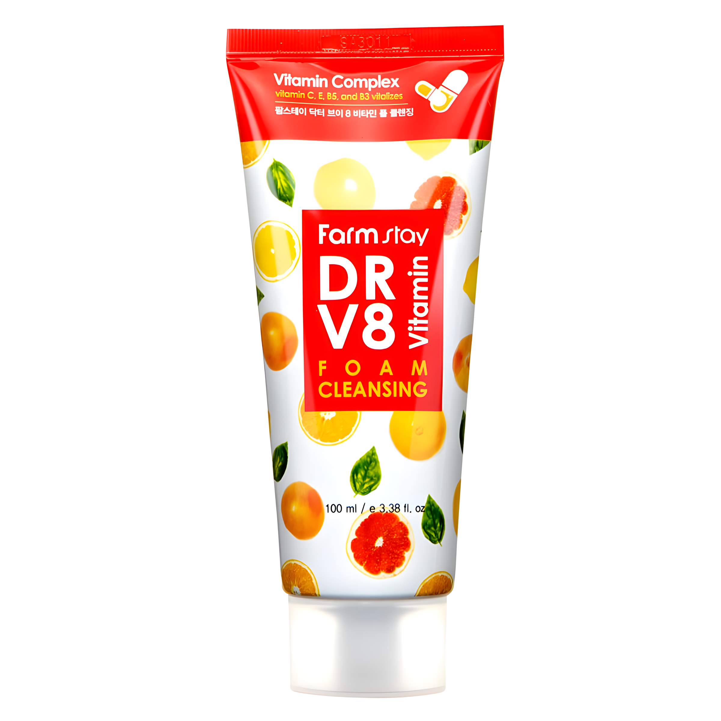 Cleanser, Face care, Hydration/Moisturization, დასაბანი ქაფი, სახის მოვლა, დატენიანება, Farmstay, Farmstay Dr-V8 Vitamin Foam Cleansing, Beauty Bar, Korean Cosmetics, ბიუთი ბარი, კორეული კოსმეტიკა, Farmstay Dr-V8 ვიტამინის გამეწმენდი ქაფი