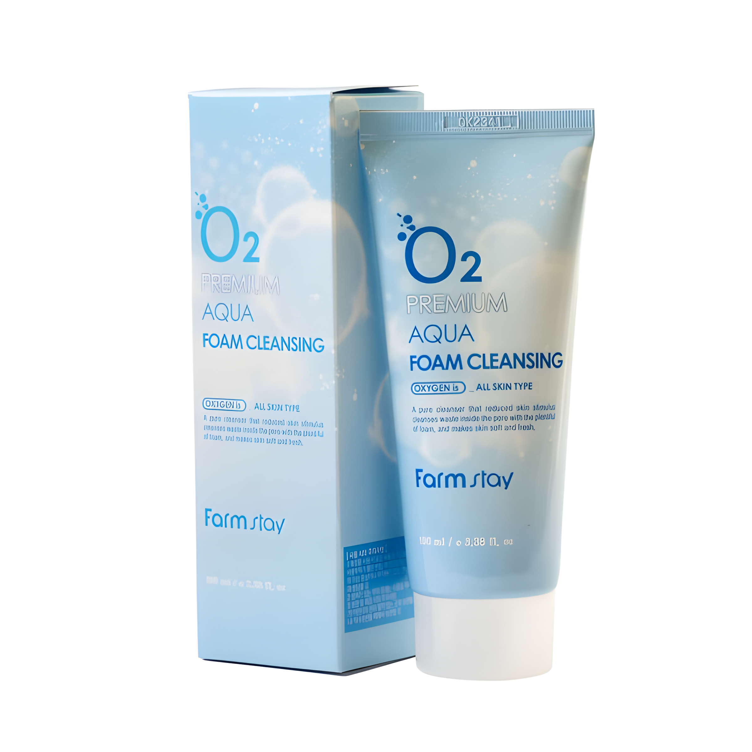 Cleanser, Face care, Hydration/Moisturization, დასაბანი ქაფი, სახის მოვლა, დატენიანება, Farmstay, Farmstay O2 Premium Aqua Foam Cleansing, Beauty Bar, Korean Cosmetics, ბიუთი ბარი, კორეული კოსმეტიკა, Farmstay O2 მსუბუქი გამწმენდი ქაფი