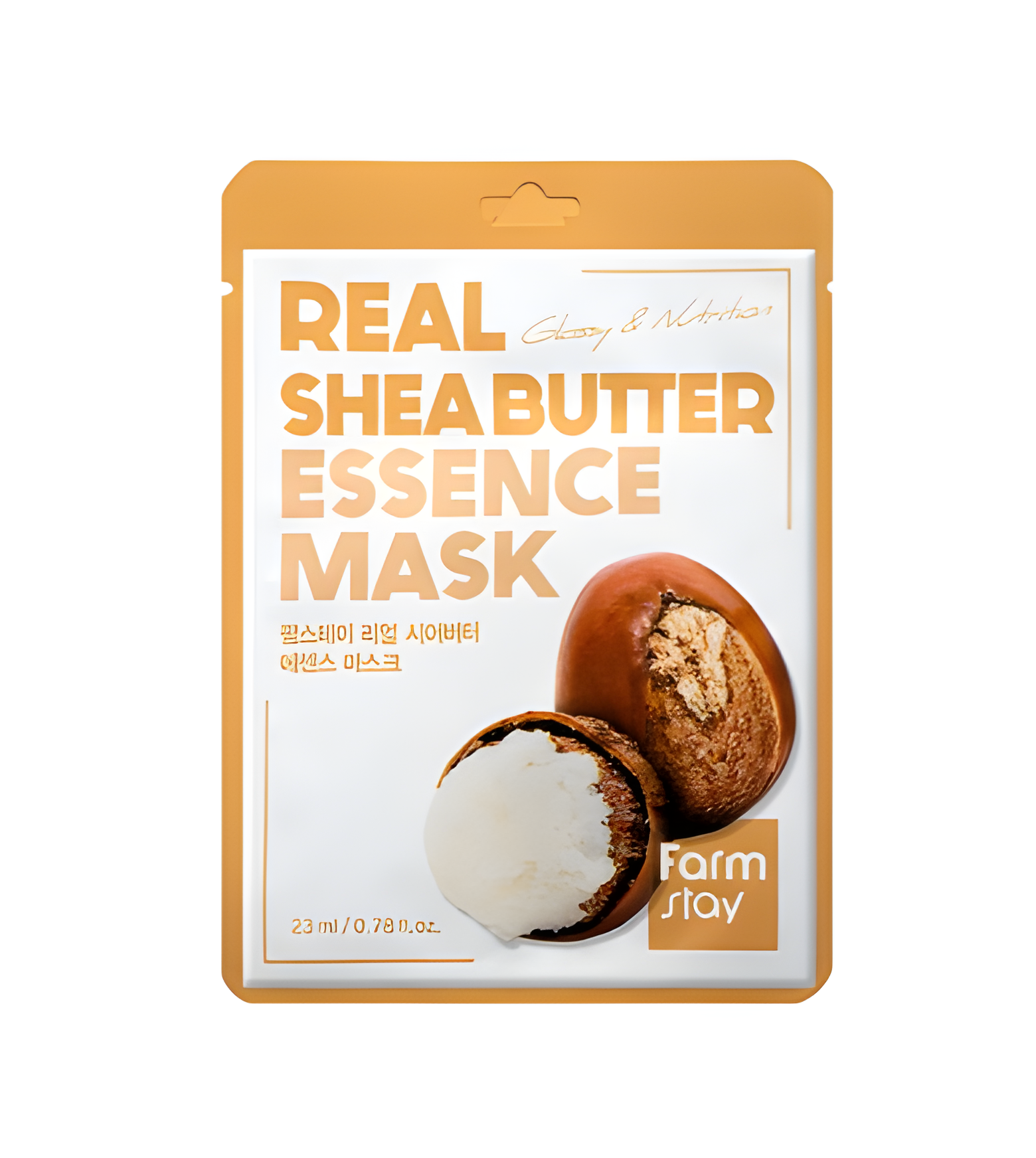Face mask, Face care, Hydration/Moisturization, სახის ნიღაბი, სახის მოვლა, დატენიანება, Farmstay, Farmstay Real Shea Butter Essence Mask, Beauty Bar, Korean Cosmetics, ბიუთი ბარი, კორეული კოსმეტიკა, Farmstay შიის კარაქის ერთჯერადი ნიღაბი