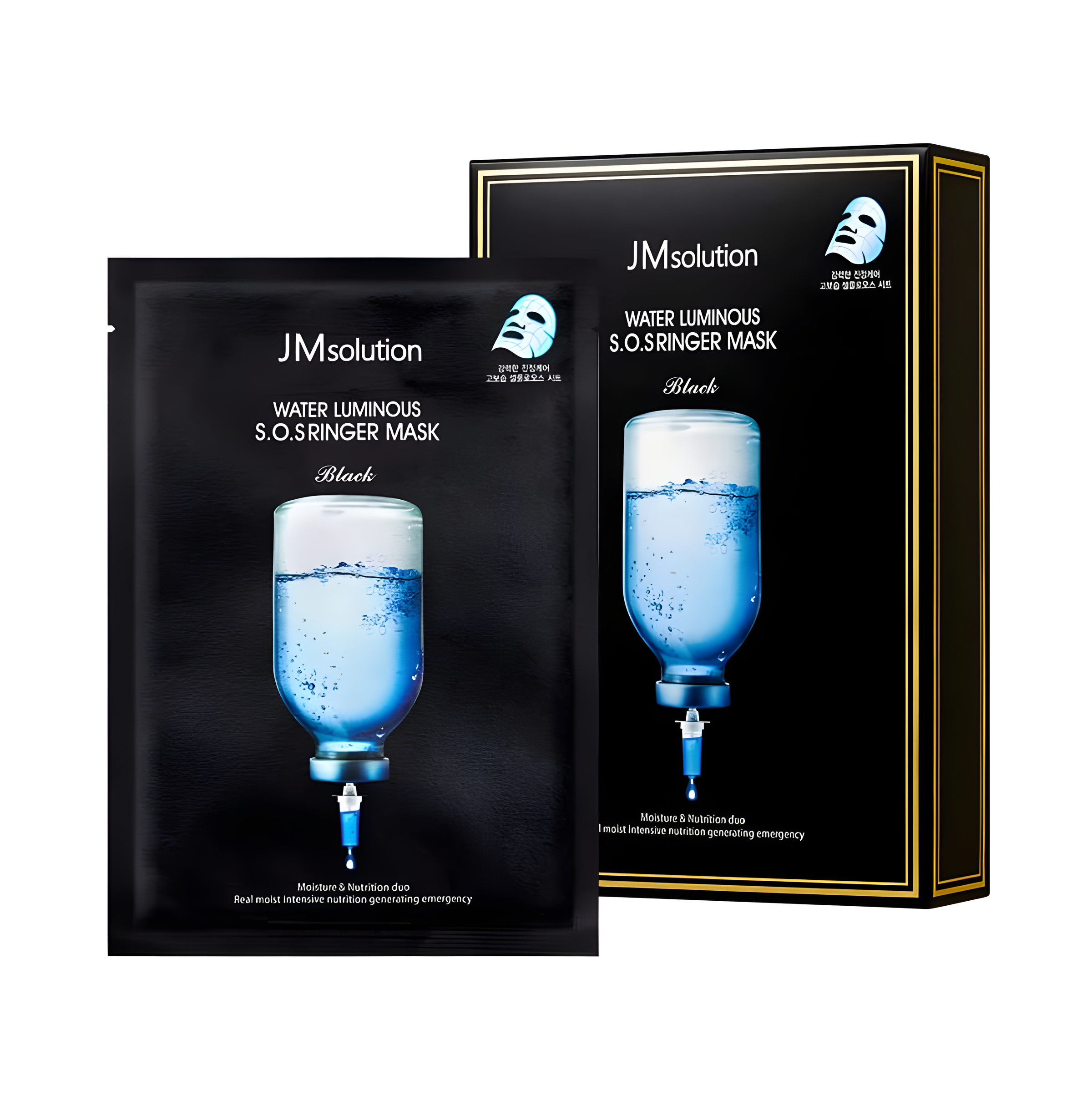 Face mask, Face care, Hydration/Moisturization, სახის ნიღაბი, სახის მოვლა, დატენიანება, JM solution, JM Solution Water Luminous S.O.S Ringer Mask Black, Beauty Bar, Korean Cosmetics, ბიუთი ბარი, კორეული კოსმეტიკა, JM Solution ღრმა დამატენიანებელი სახის ნიღაბი ჰიალურონით