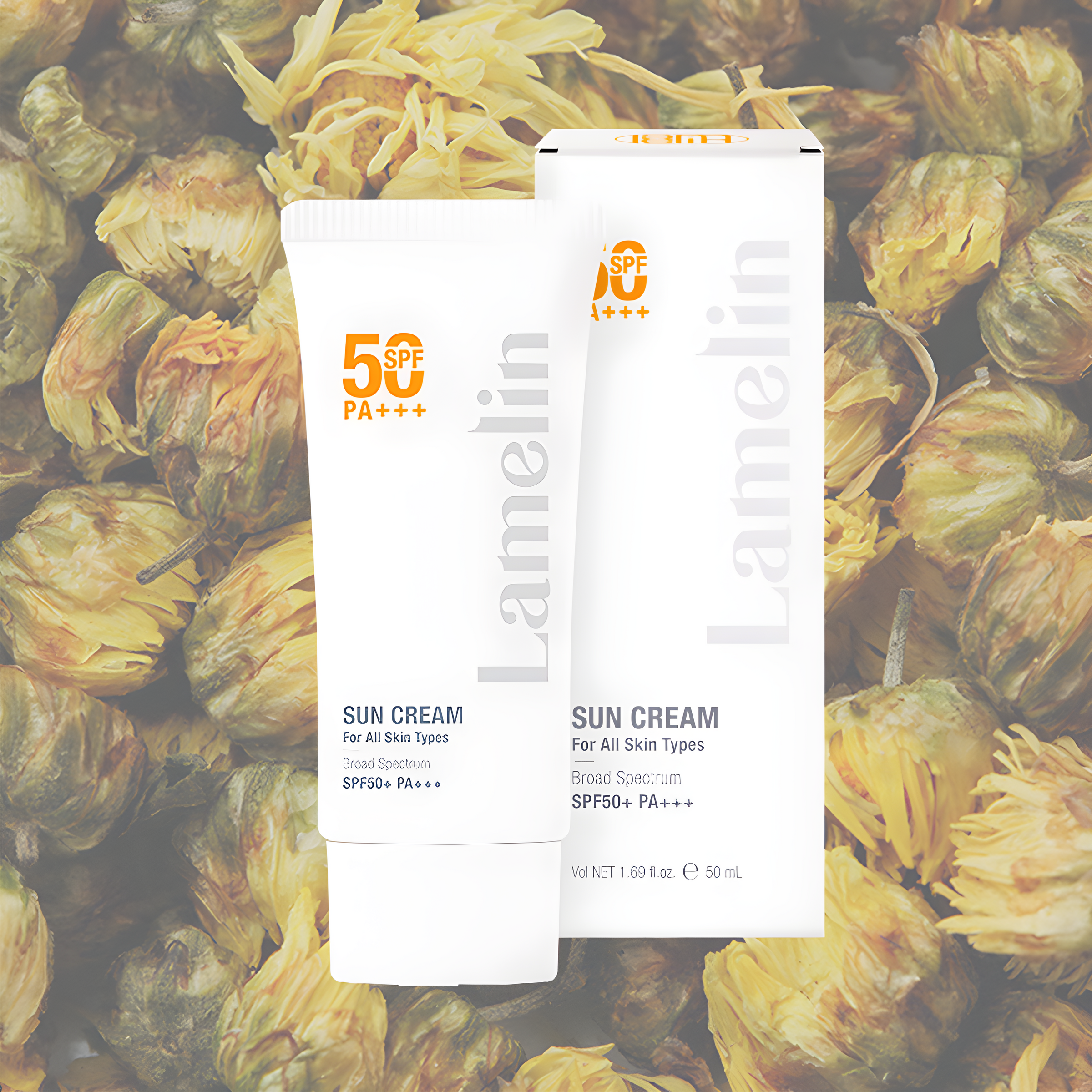 Sunscreen, Face care, Anti-age, Sun protection, Pigmentation/post-acne, მზისგან დამცავი, სახის მოვლა, ასაკობრივი, მზისგან დამცავი, პიგმენაცია/პოსტ-აკნე, Lamelin, Lamelin Sun Cream Spf50+ Pa++++, Beauty Bar, Korean Cosmetics, ბიუთი ბარი, კორეული კოსმეტიკა, Lamelin მზისგან ფამცავი კრემი Spf50+ Pa++++