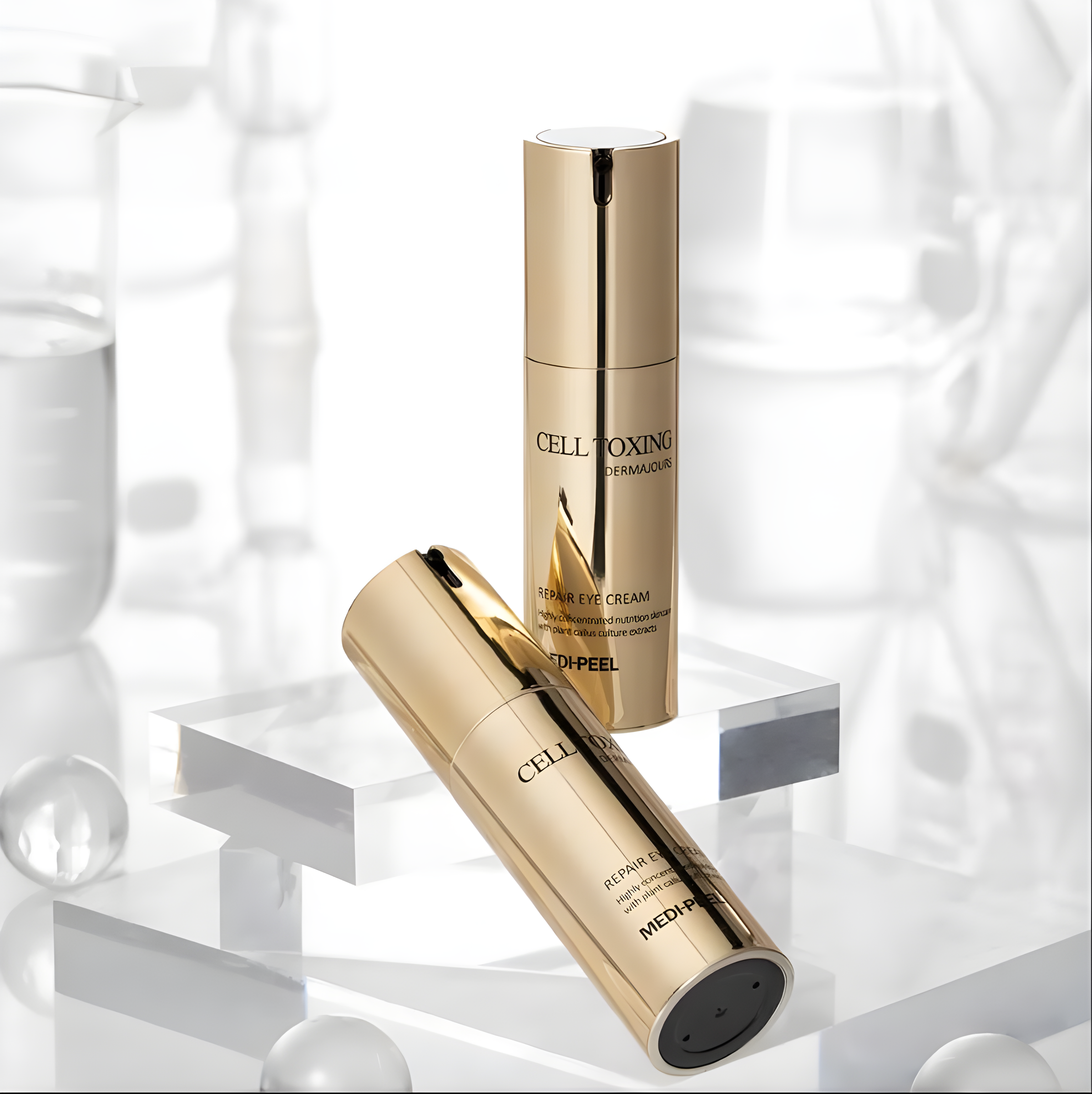 Eye cream, Eye care, Hydration/Moisturization, Pigmenation/brightening/post-acne, თვალის კრემი, თვალის მოვლა, დატენიანება, პიგმენაცია/პოსტ-აკნე, Medi-Peel, Medi-Peel Cell Toxing Dermajours Repair Eye Cream, Beauty Bar, Korean Cosmetics, ბიუთი ბარი, კორეული კოსმეტიკა, Medi-Peel ღეროვანი უჯრედების აღმდგენი თვალის კრემი