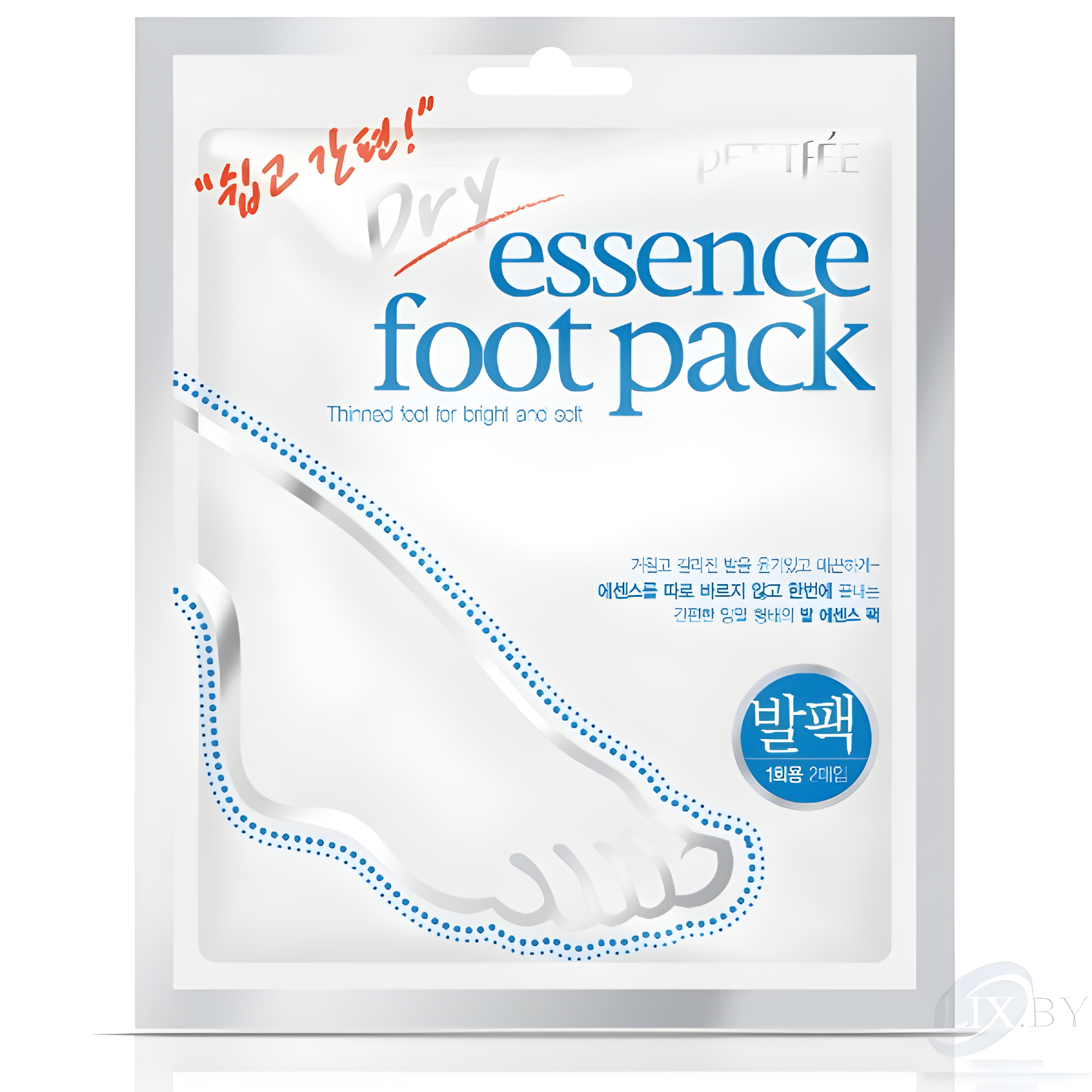 Foot care, Body care, Hydration/Moisturization, ფეხის მოვლა, სხეულის მოვლა, დატენიანება, Petitfee, Petitfee Dry Essence Foot Pack, Beauty Bar, Korean Cosmetics, ბიუთი ბარი, კორეული კოსმეტიკა, Petitfee ფეხის დამატენიანებელი ნიღაბი