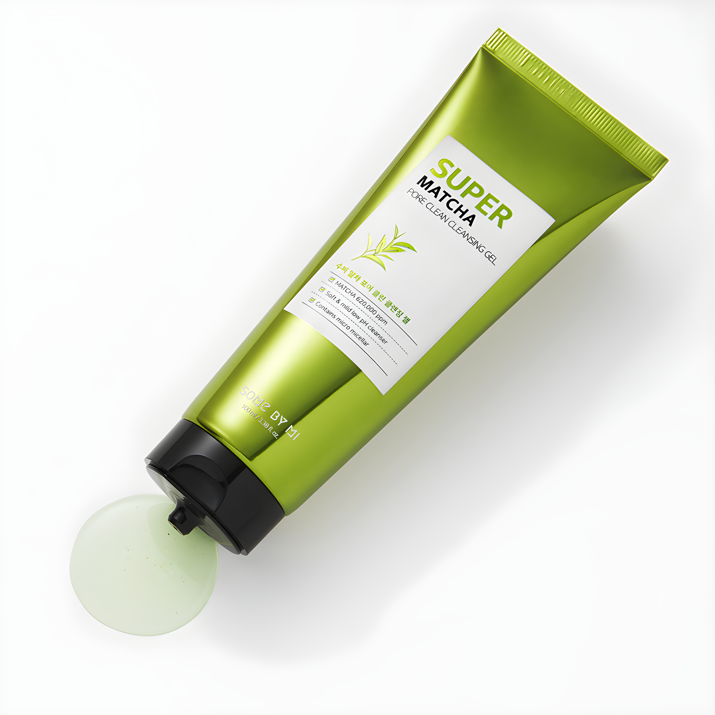 Cleanser, Face care, Hydration/Moisturization, დასაბანი ქაფი, სახის მოვლა, დატენიანება, Some By Mi, Some By Mi Super Matcha Pore Clean Cleansing Gel, Beauty Bar, Korean Cosmetics, ბიუთი ბარი, კორეული კოსმეტიკა, Some By Mi მატჩას ფორების გამწმენდი გელი