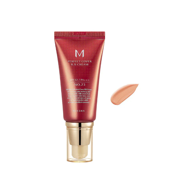 Missha იდიალური დაფარვით Bb კრემი Spf 42/Pa+++