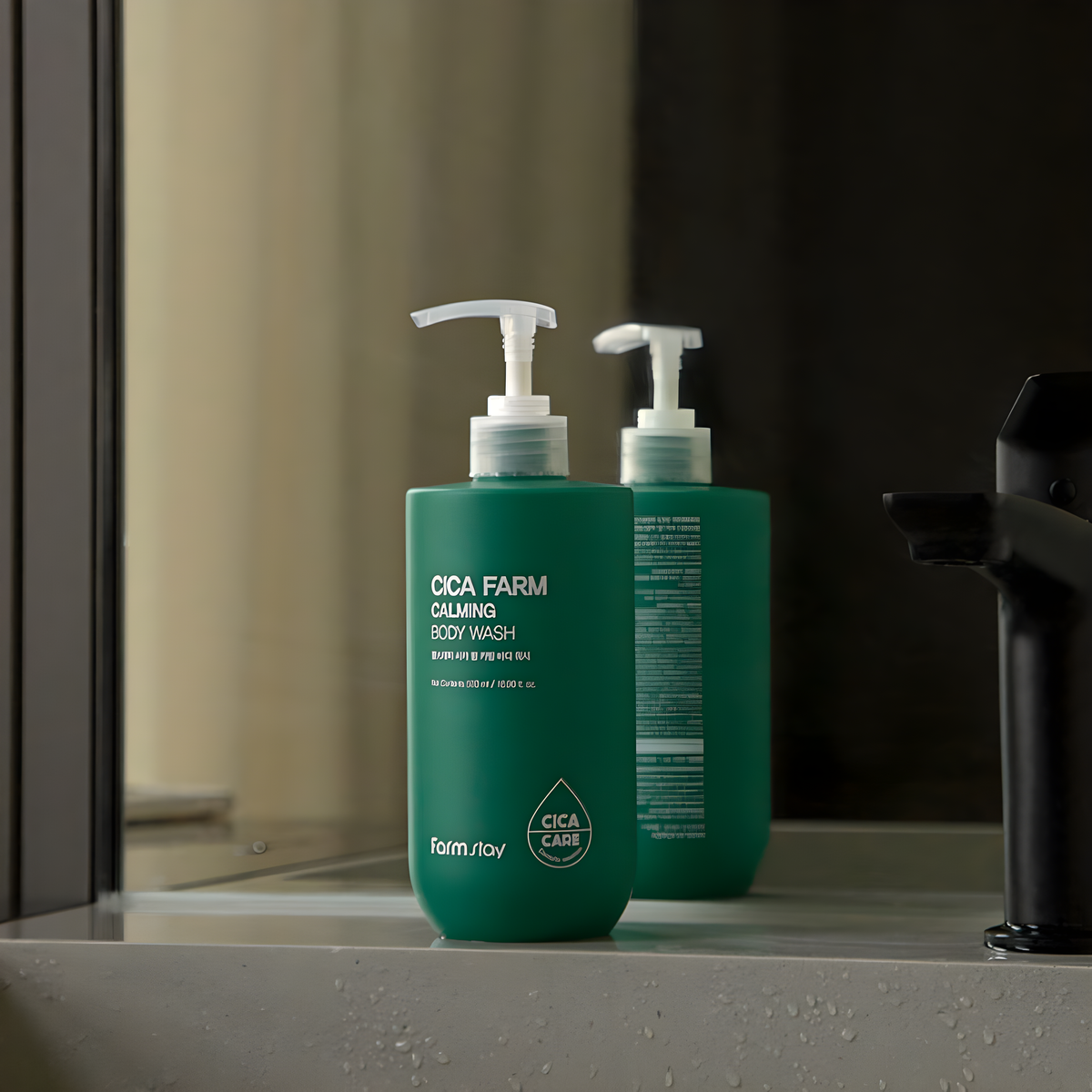 Body, Body care, სხეული, სხეულის მოვლა, Farmstay, Farmstay Cica Farm Calming Body Wash, Beauty Bar, Korean Cosmetics, ბიუთი ბარი, კორეული კოსმეტიკა, Farmstay ცენტელას დამამშვიდებელი სხეულის დასაბანი