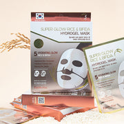 Farmstay Super Glow Rice & Bifida Hydrogel Mask