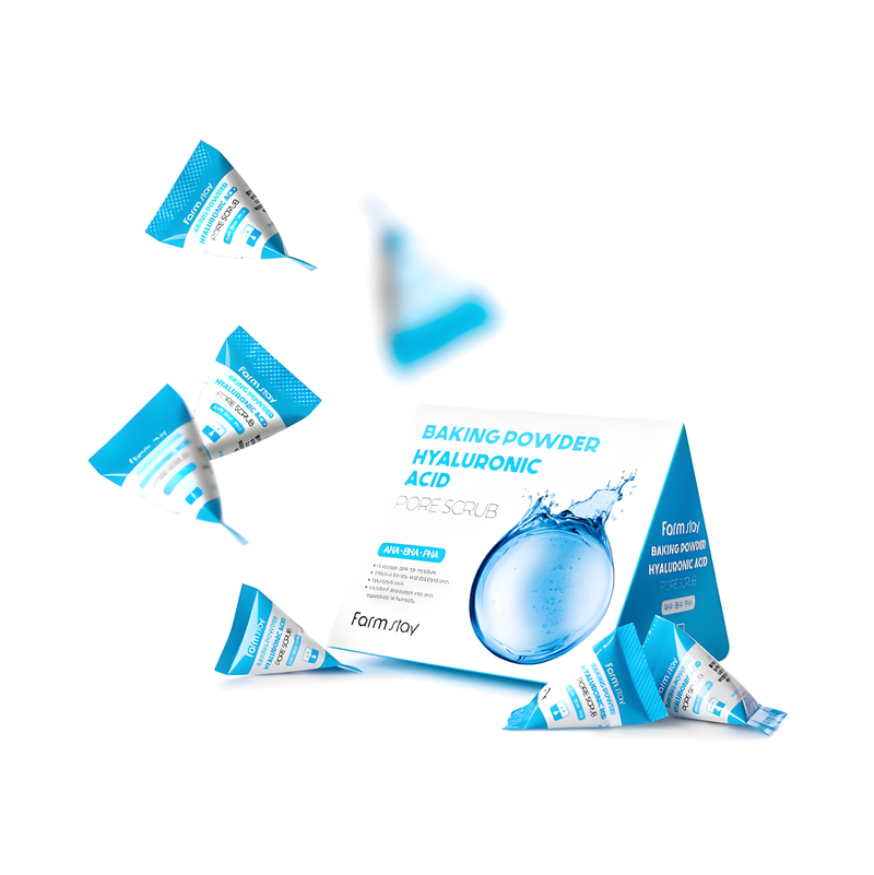 Peeling and scrub, Face care, Acne/pores/sebum, Pigmenation/brightening/post-acne, პილინგი და სკრაბი, სახის მოვლა, აკნე/ფორები/სებუმი, პიგმენაცია/პოსტ-აკნე, Farmstay, Farmstay Baking Powder Hyaluronic Acid Pore Scrub, Beauty Bar, Korean Cosmetics, ბიუთი ბარი, კორეული კოსმეტიკა, Farmstay ჰიალურონის ფორების გამწმენდი სკრაბი