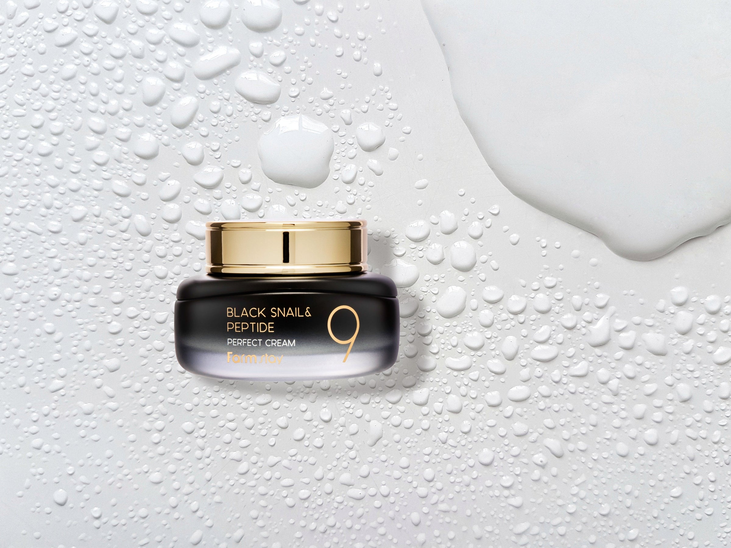Face cream, Face care, Acne/pores/sebum, Hydration/Moisturization, Pigmentation/post-acne, Anti-age, სახის კრემი, სახის მოვლა, აკნე/ფორები/სებუმი, დატენიანება, პიგმენაცია/პოსტ-აკნე, ასაკობრივი, Farmstay, Farmstay Black Snail And Peptide9 Perfect Cream, Beauty Bar, Korean Cosmetics, ბიუთი ბარი, კორეული კოსმეტიკა, Farmstay შავი ლოკოკინას და 9 პეპტიდების სახის კრემი
