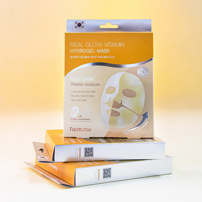 Farmstay Real Glow Vitamin Hydrogel Mask