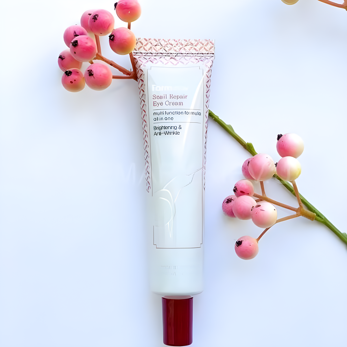 Eye cream, Eye care, Anti-age, Hydration/Moisturization, Pigmentation/post-acne, თვალის კრემი, თვალის მოვლა, ასაკობრივი, დატენიანება, პიგმენაცია/პოსტ-აკნე, Farmstay, Farmstay Snail Repair Eye Cream, Beauty Bar, Korean Cosmetics, ბიუთი ბარი, კორეული კოსმეტიკა, Farmstay ლოკოკინას აღმდგენი თვალის კრემი