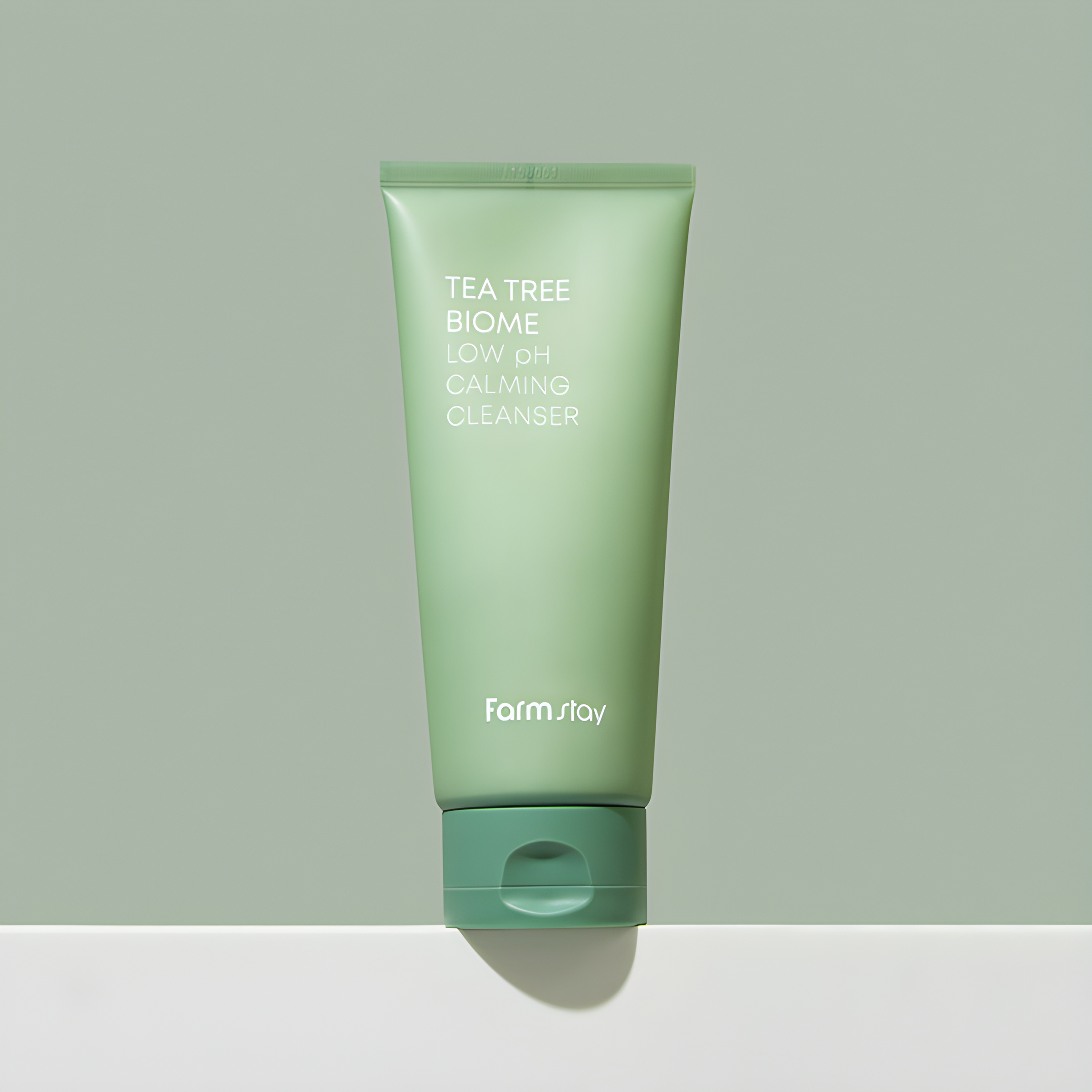 Cleanser, Face care, Anti-age, Sensitive/Calm, Hydration/Moisturization, დასაბანი ქაფი, სახის მოვლა, ასაკობრივი, მგრძნობიარე/დამშვიდება, დატენიანება, Farmstay, Farmstay Tea Tree Biome Low Ph Calming Cleanser, Beauty Bar, Korean Cosmetics, ბიუთი ბარი, კორეული კოსმეტიკა, Farmstay ჩაის ხის Low Ph დამამშვიდებელი დასაბანი ქაფი