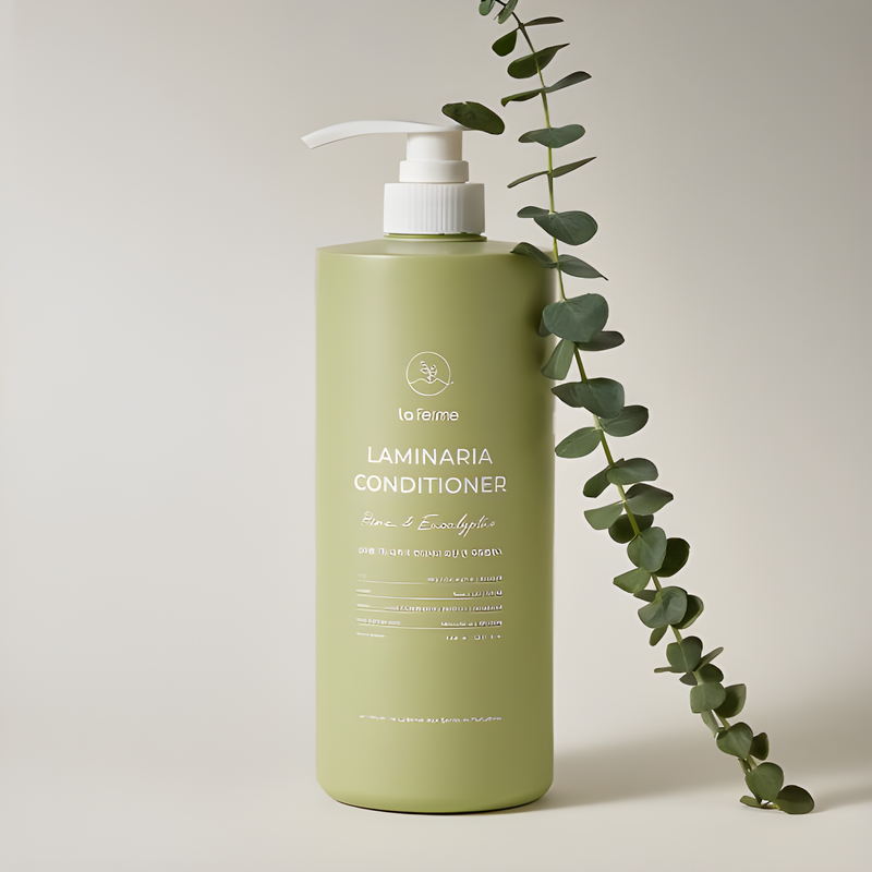 Beauty Bar Korean cosmetics, ბიუთი ბარი კორეული კოსმეტიკა, Laferme Laminaria Shampoo Pine and Eucalyptus Shampoo, Laferme, Shampoo, Hair care, Dry & Damaged Hair, შამპუნი, თმის მოვლა, მშრალი და დაზიანებული თმა, Scalp Sensitivity, მგრძნობიარე სკალპი, Frizzy & Unmanageable Hair, დაუმორჩილებელი თმა , Laferme  შამპუნი ფიჭვი და ევკალიპტი