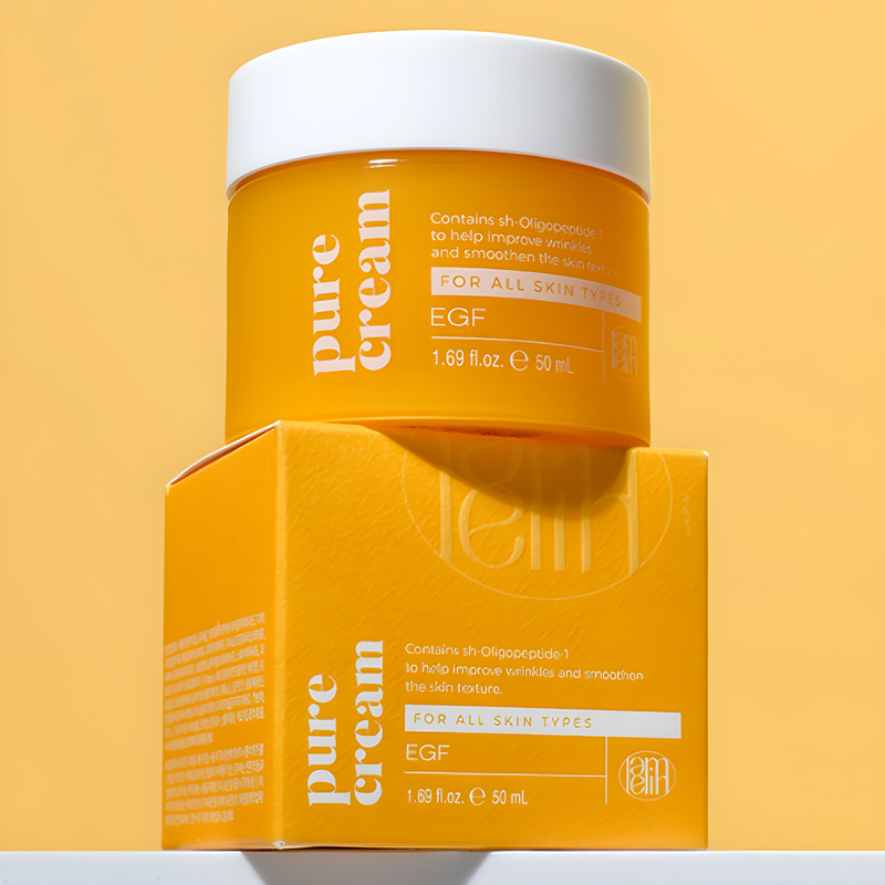 Face cream, Face care, Anti-age, Hydration/Moisturization, Pigmentation/post-acne, სახის კრემი, სახის მოვლა, ასაკობრივი, დატენიანება, პიგმენაცია/პოსტ-აკნე, Lamelin, Lamelin E.G.F Pure Cream, Beauty Bar, Korean Cosmetics, ბიუთი ბარი, კორეული კოსმეტიკა, Lamelin E.G.F დამატენიანებელი კრემი