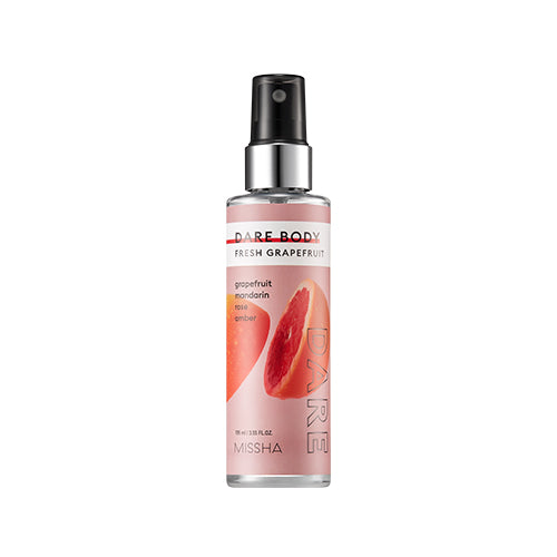 Missha Dare Body Mist  Fresh Grapefruit ტანის მისტი გრეიფრუტის სურნელი 