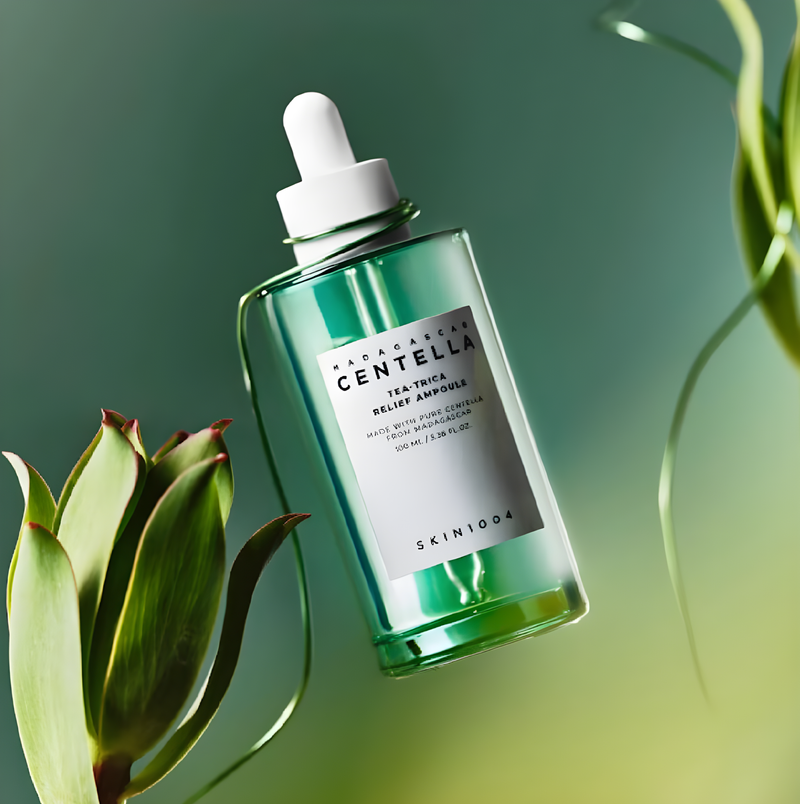 Skin1004 Madagascar Centella Tea-Trica Relief Ampoule, Beauty Bar, Korean cosmetics, ბიუთი ბარი, კორეული კოსმეტიკა, Skin1004