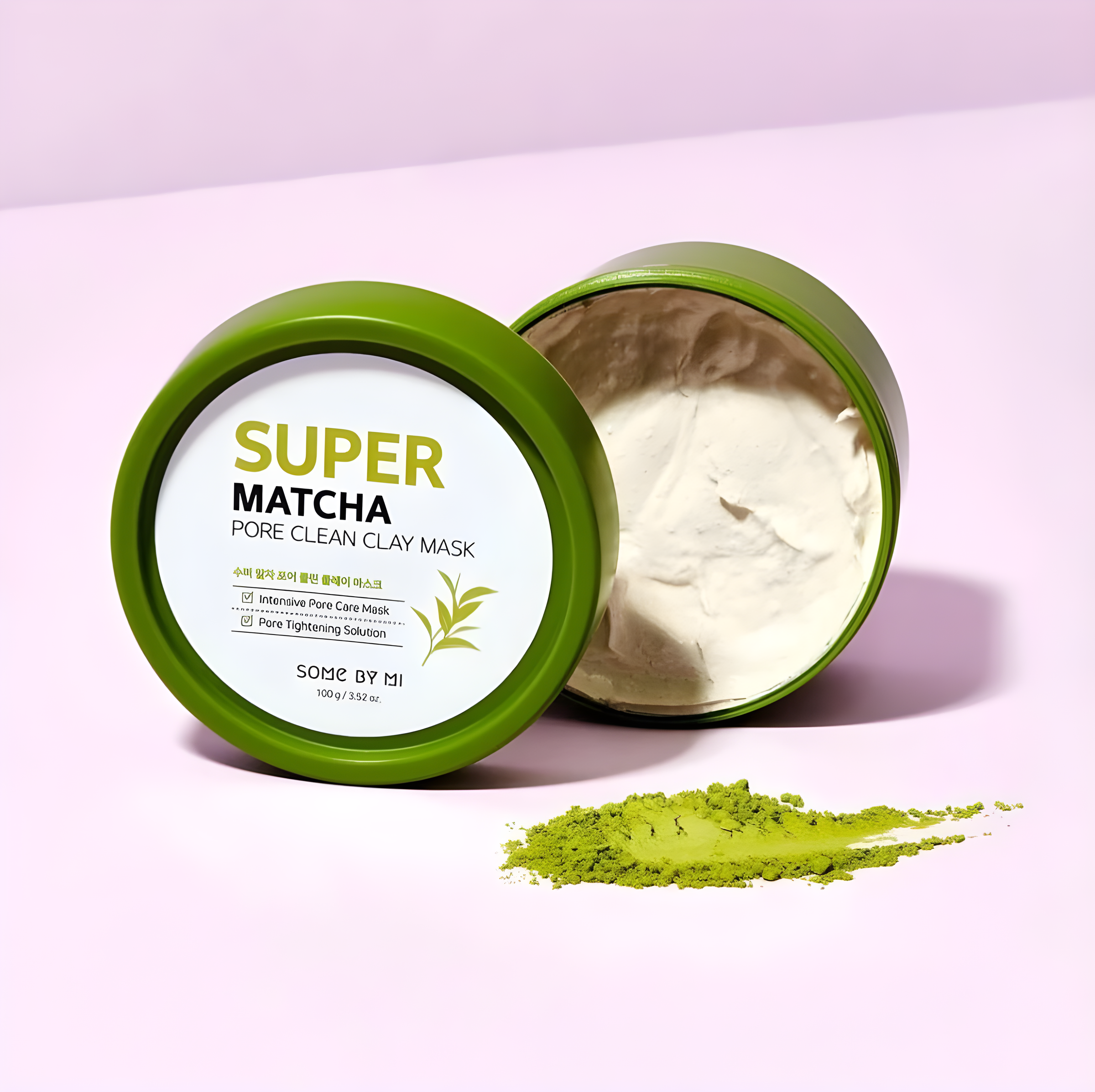 Peeling and scrub, Face care, Acne/pores/sebum, Hydration/Moisturization, პილინგი და სკრაბი, სახის მოვლა, აკნე/ფორები/სებუმი, დატენიანება, Some By Mi, Some By Mi Super Matcha Pore Clean Clay Mask, Beauty Bar, Korean Cosmetics, ბიუთი ბარი, კორეული კოსმეტიკა, Some By Mi სუპერ მატჩას ფორების გამწმენდი თიხის ნიღაბი 