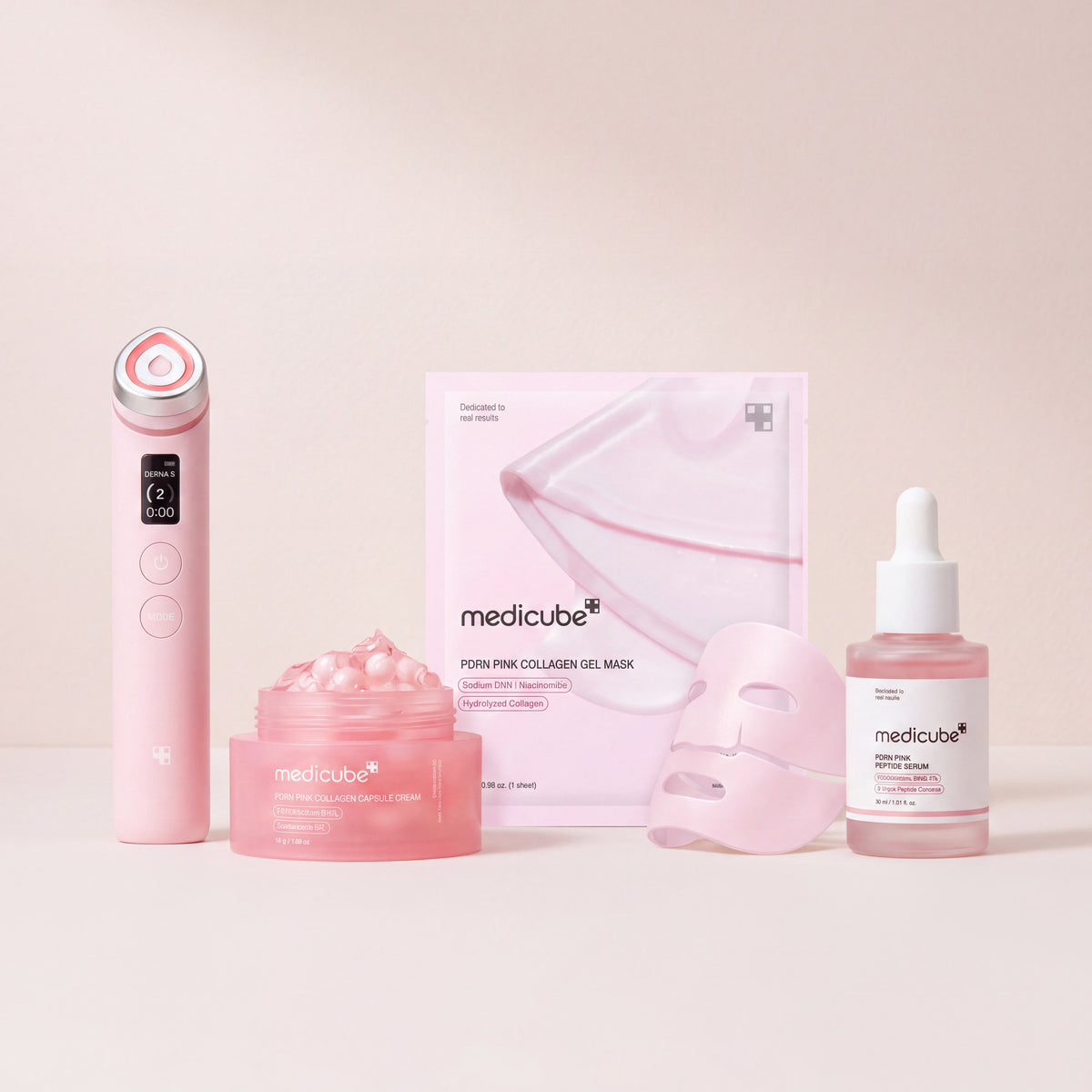 Medicube AGE-R Booster Pro + PDRN Pink თავის მოვლის ნაკრები