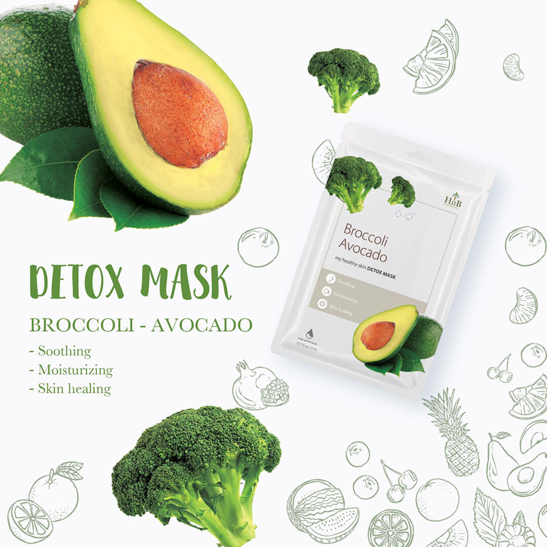 Broccoli Avocado my healthy skin DETOX MASK