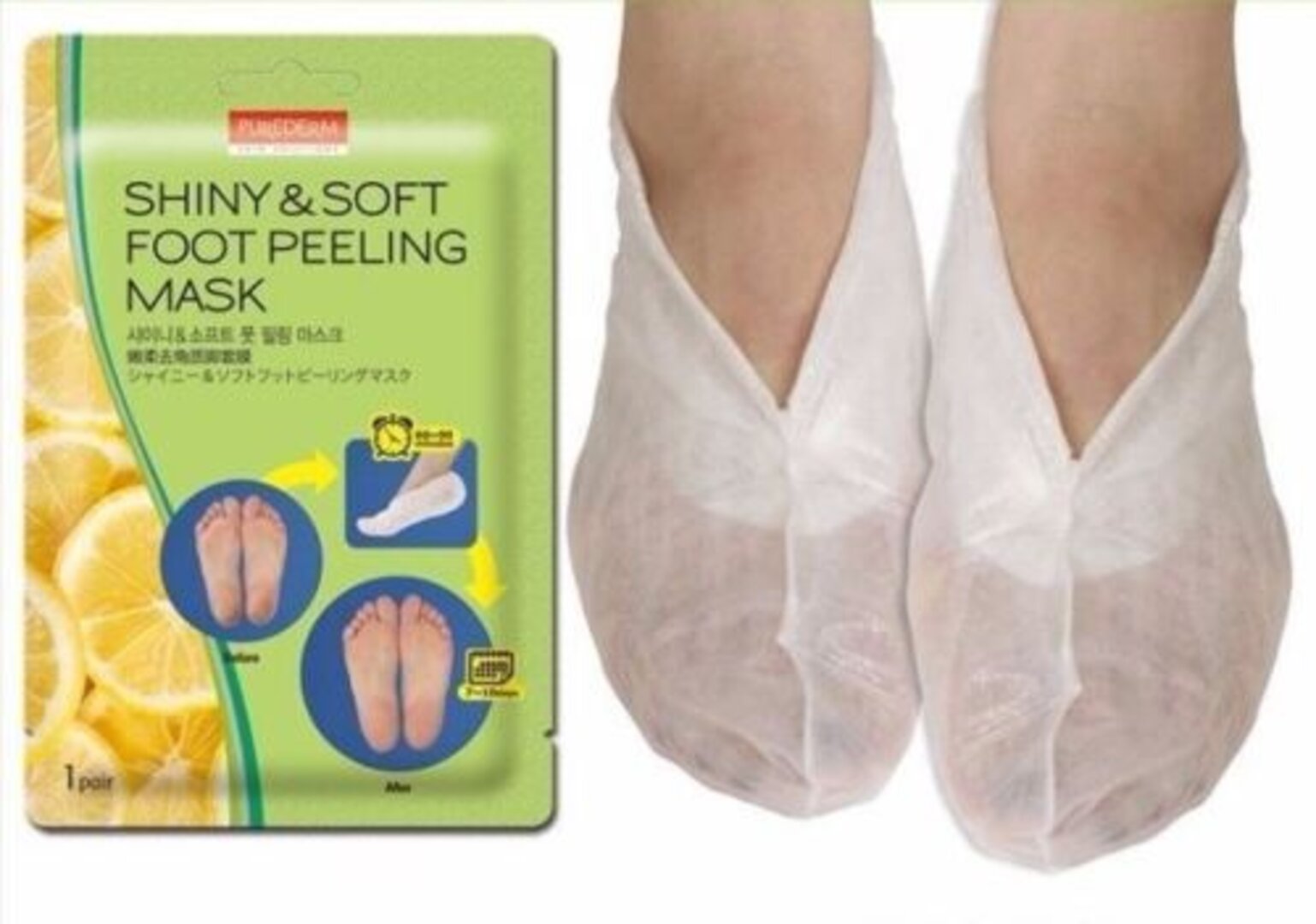 Shiny & Soft Foot Peeling Mask 1 pair
