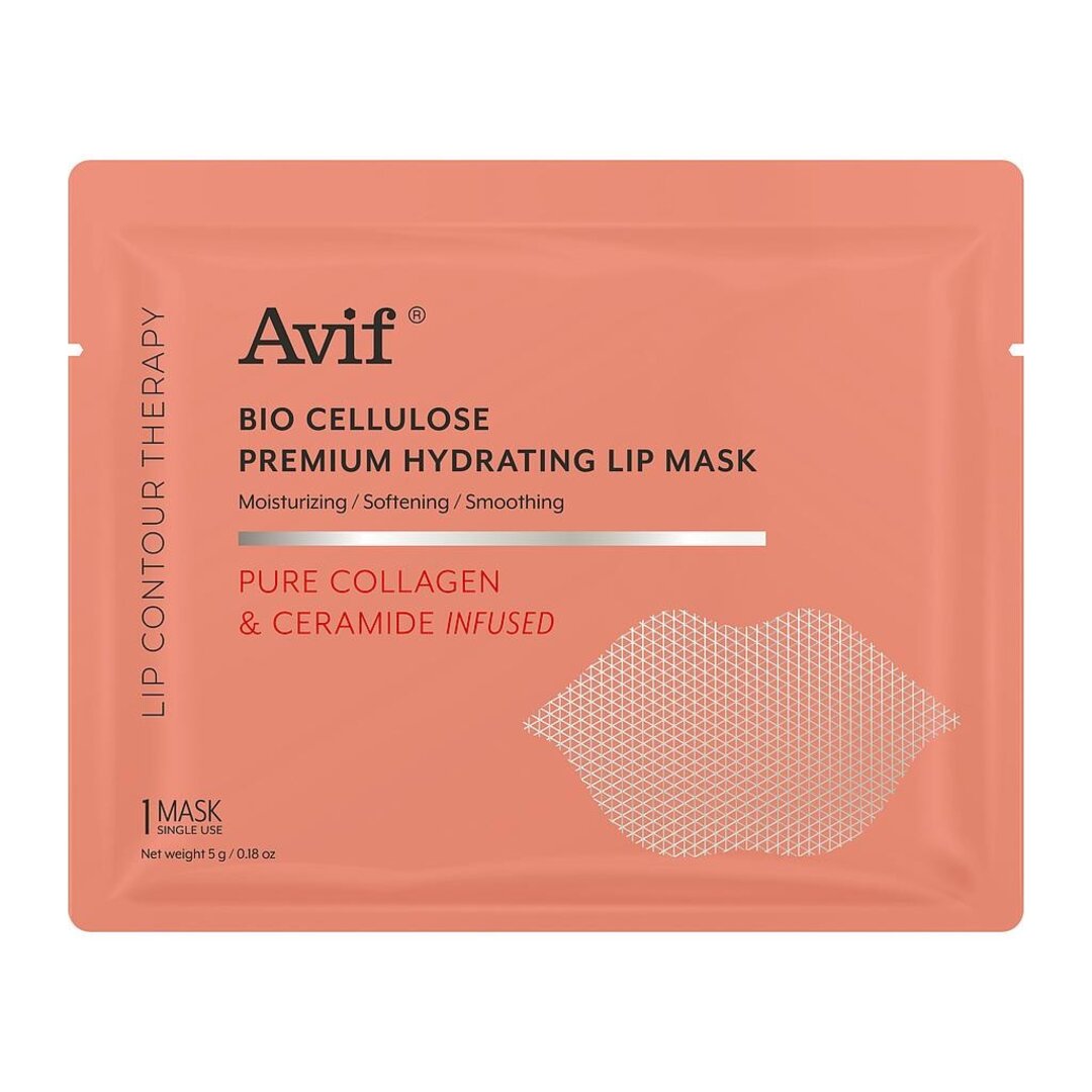 Avif Bio Cellulose Premium Hydrating Lip Mask