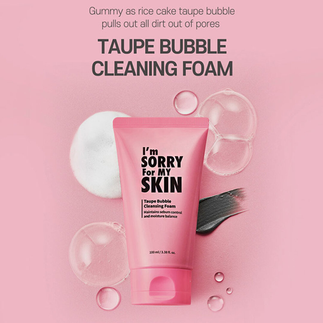 im SORRY For MY SKIN Taupe Bubble Cleansing Foam